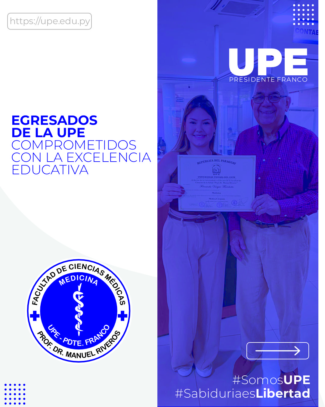 Nueva Egresada de Medicina UPE: Comprometidos con la Excelencia Académica y Profesional