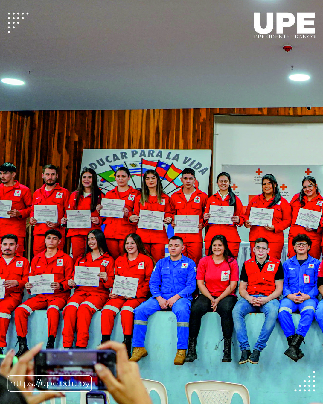 Graduación de Nuevos Voluntarios de la Cruz Roja en la UPE