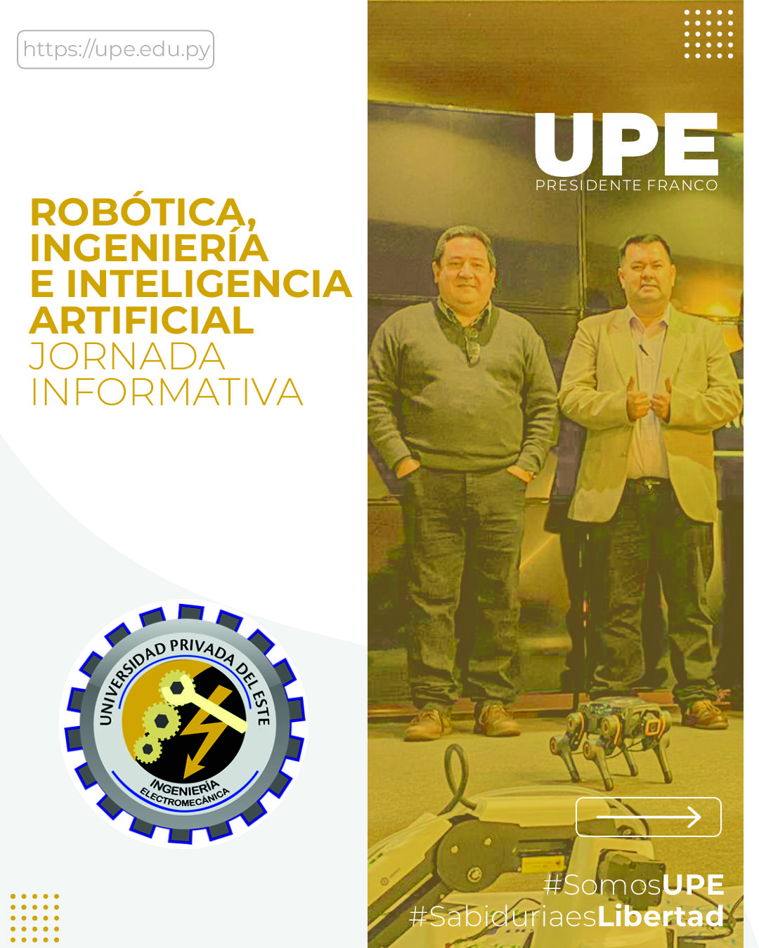 Robótica, Ingeniería e Inteligencia Artificial - Jornada Informativa en la UPE