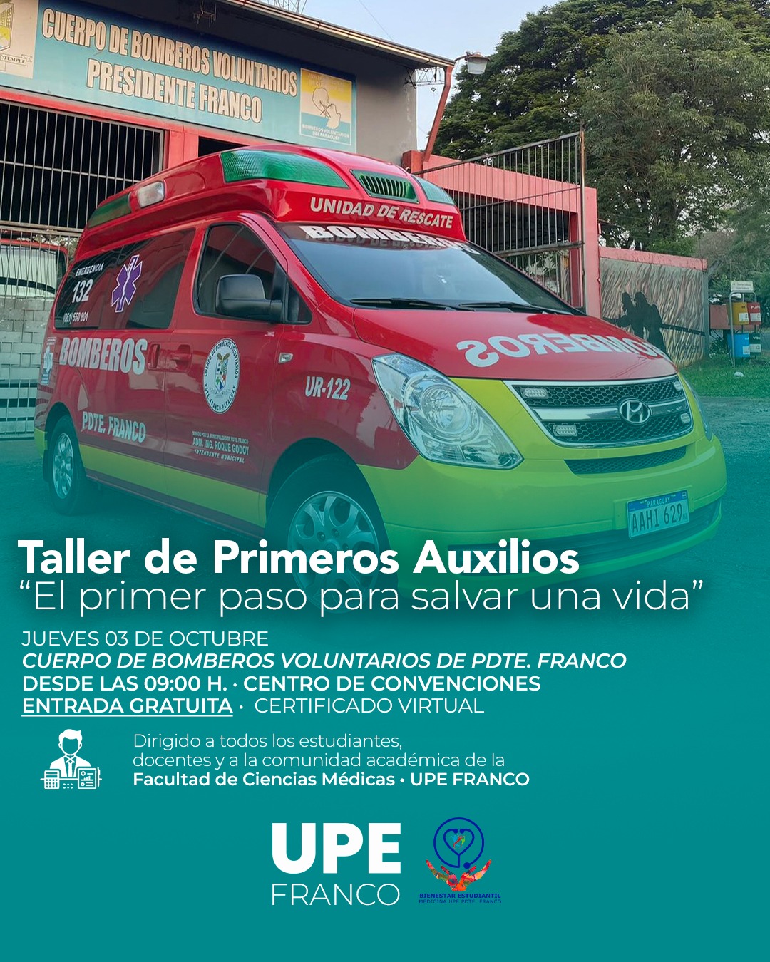 Taller de Primeros Auxilios en UPE Franco