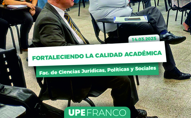 UPE FRANCO Fortaleciendo la Calidad Académica: Reuniones Estratégicas en la carrera de Derecho