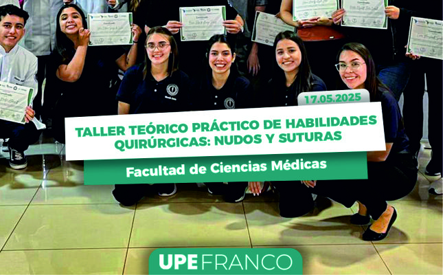 Concluye con éxito el Taller Teórico Práctico de Habilidades Quirúrgicas: Nudos y Suturas