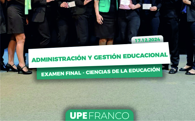 Planes de Mejora Institucional: Examen Final de Administración y Gestión Educacional