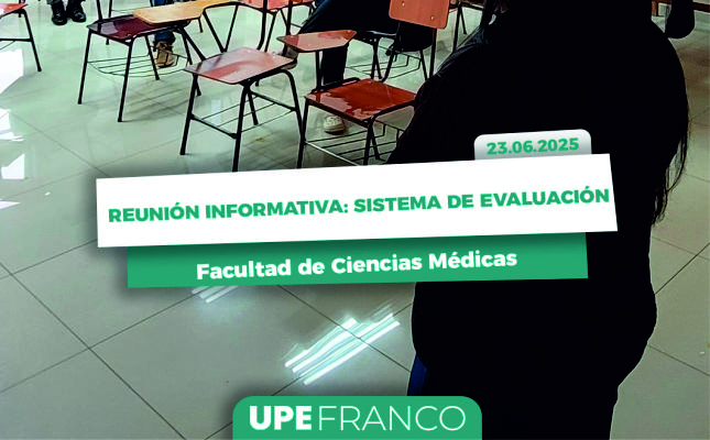 Sistema de Evaluación: Reunión de docentes en Medicina UPE