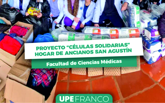 Proyecto "Células Solidarias": Estudiantes de Medicina UPE visitan el Hogar de Ancianos San Agustín