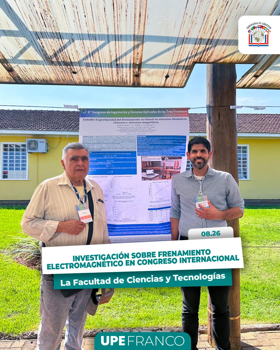 UPE presentó investigación sobre frenamiento electromagnético en congreso internacional