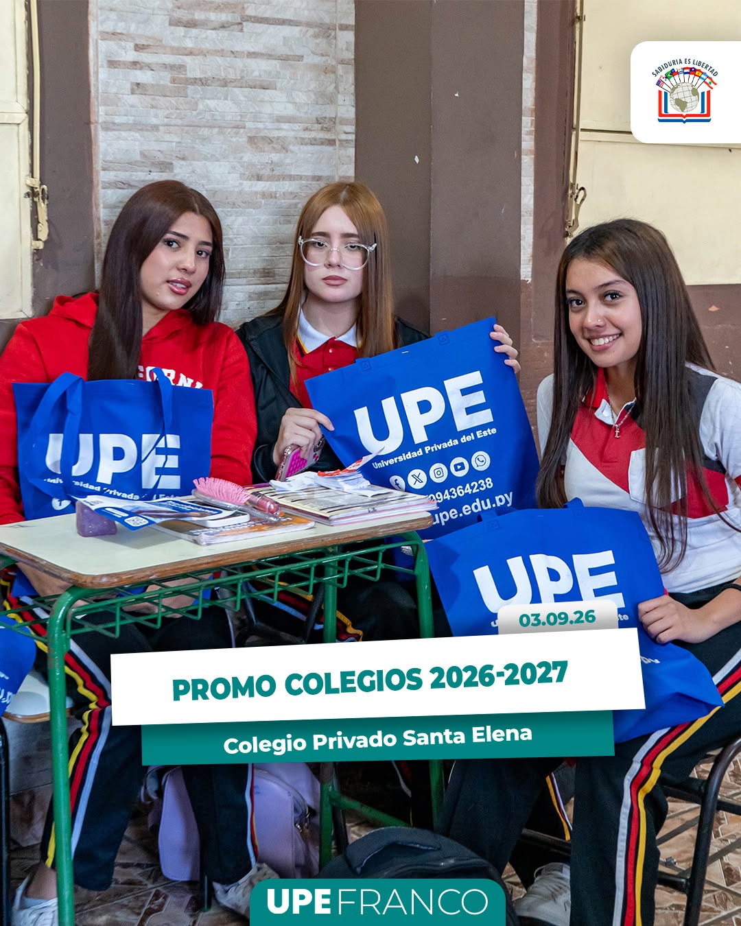 Promo Colegios 2026/2027 | UPE Franco