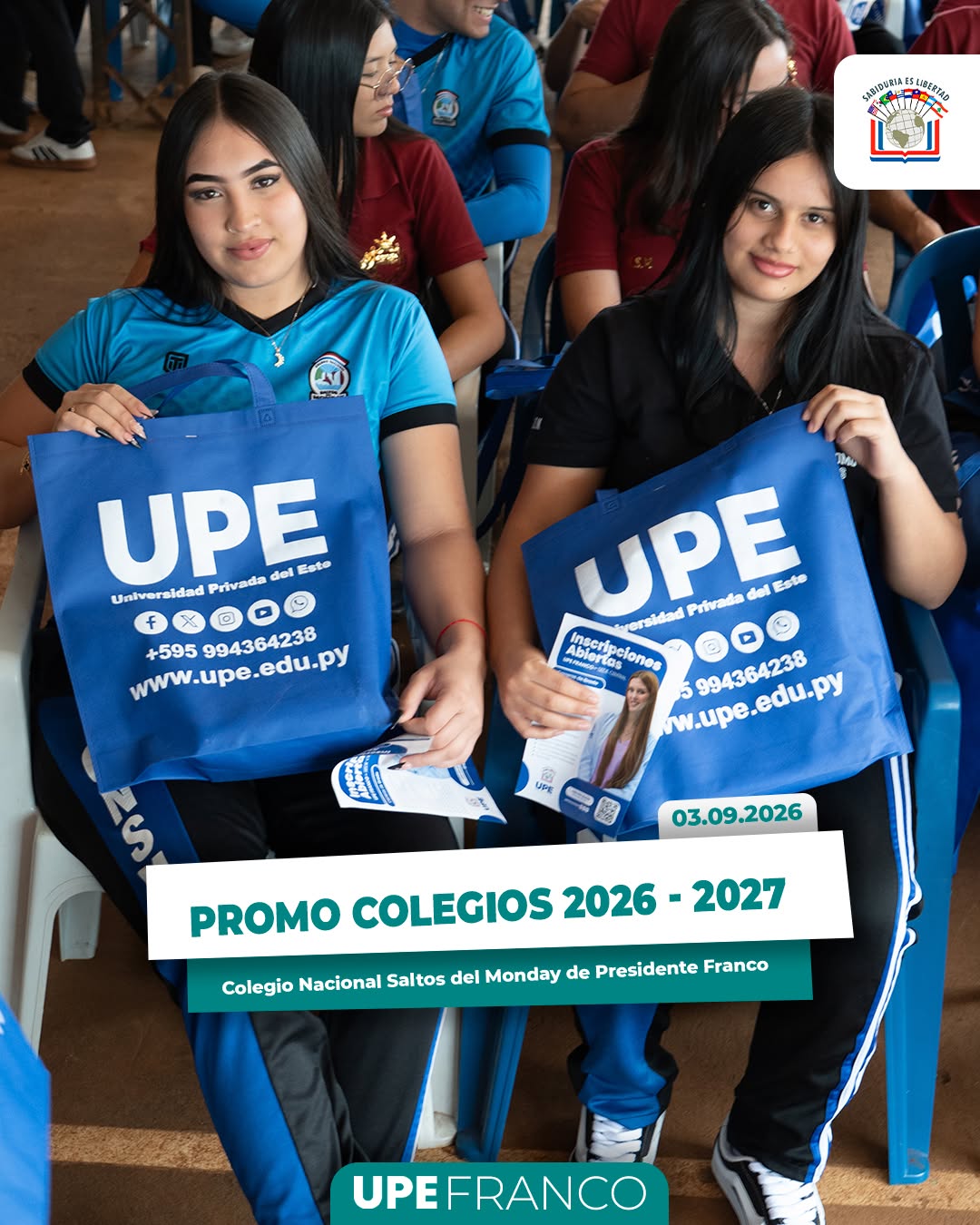 Promo Colegios 2026/2027 | UPE Franco