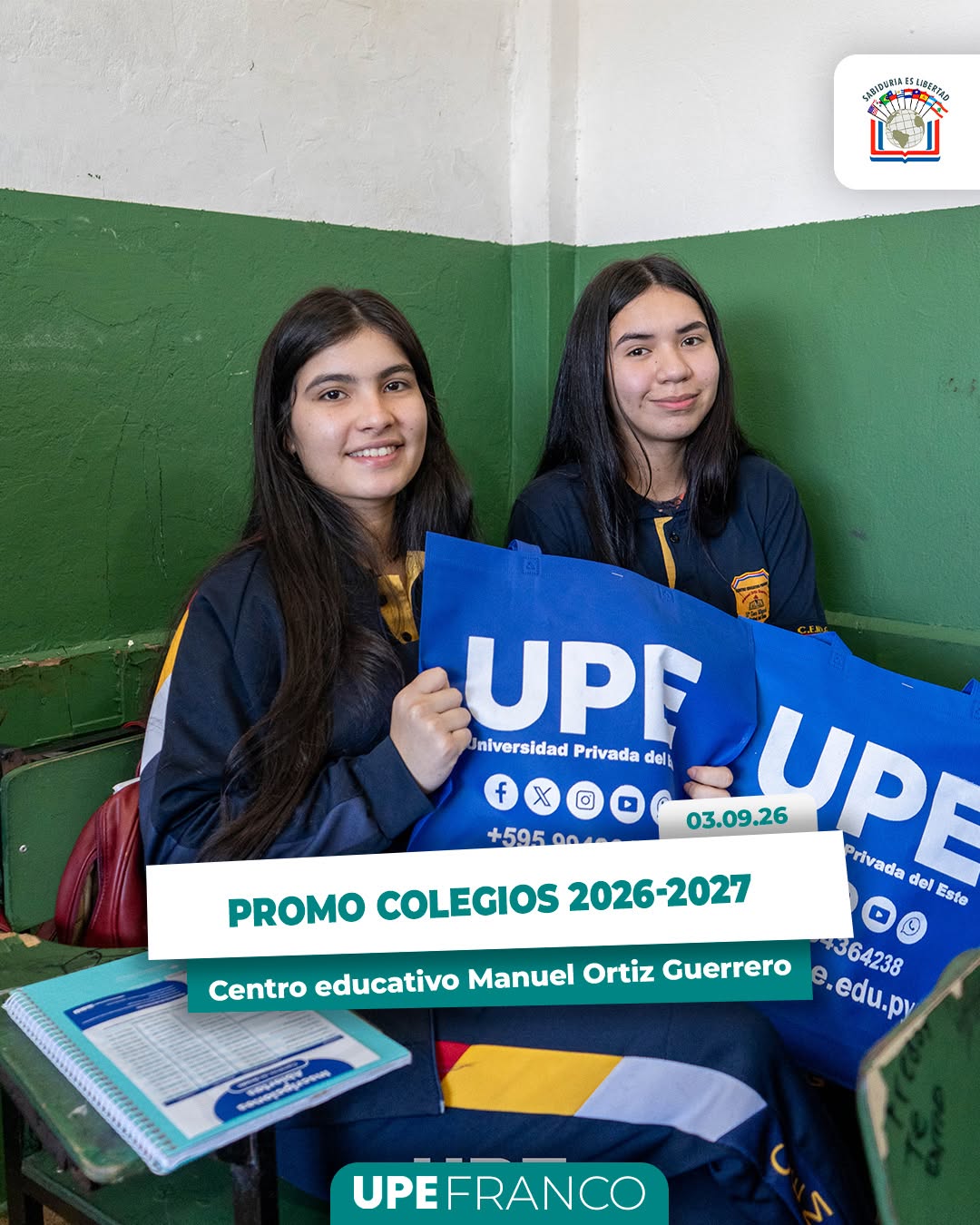 Promo Colegios 2026/2027 | UPE Franco