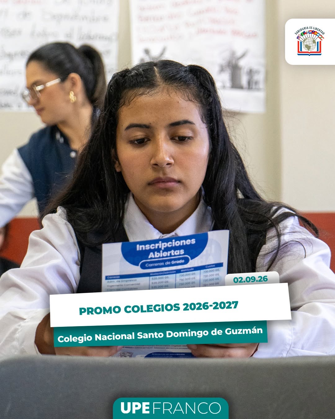 Promo Colegios 2026/2027 | UPE Franco