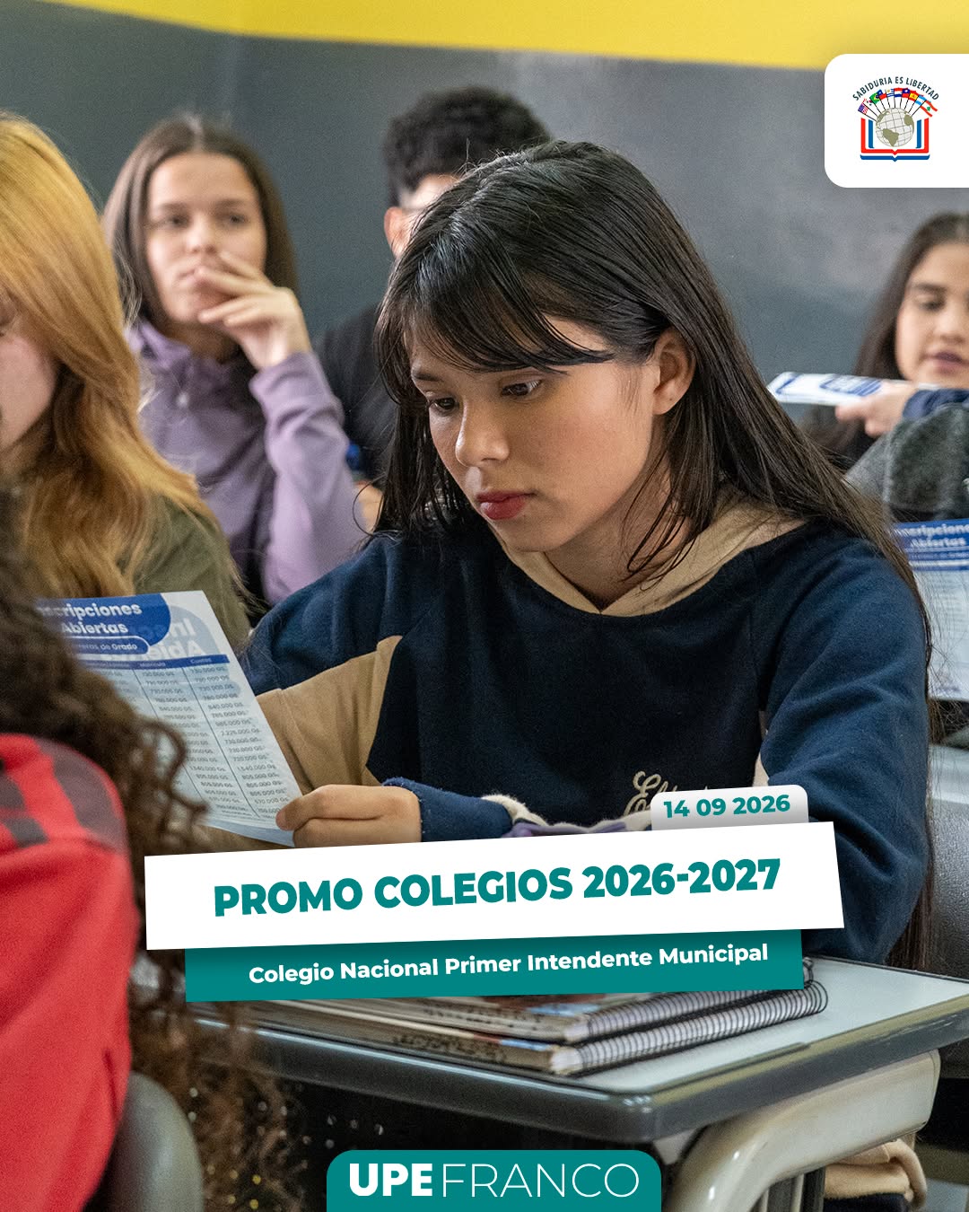 PROMO COLEGIOS 2026/2027 | UPE FRANCO