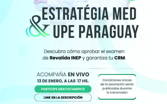 Preparación Revalida INEP con UPE y Estratégia MED