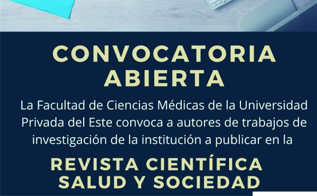Convocatoria Abierta: Comparte tu Investigación en la Revista Salud y Sociedad