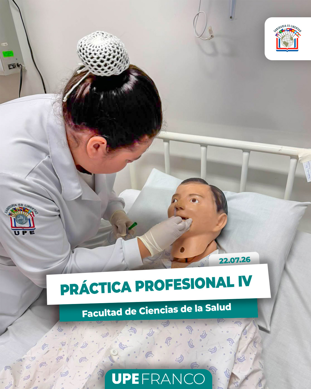Enfermería realizó examen final demostrativo de Práctica Profesional IV